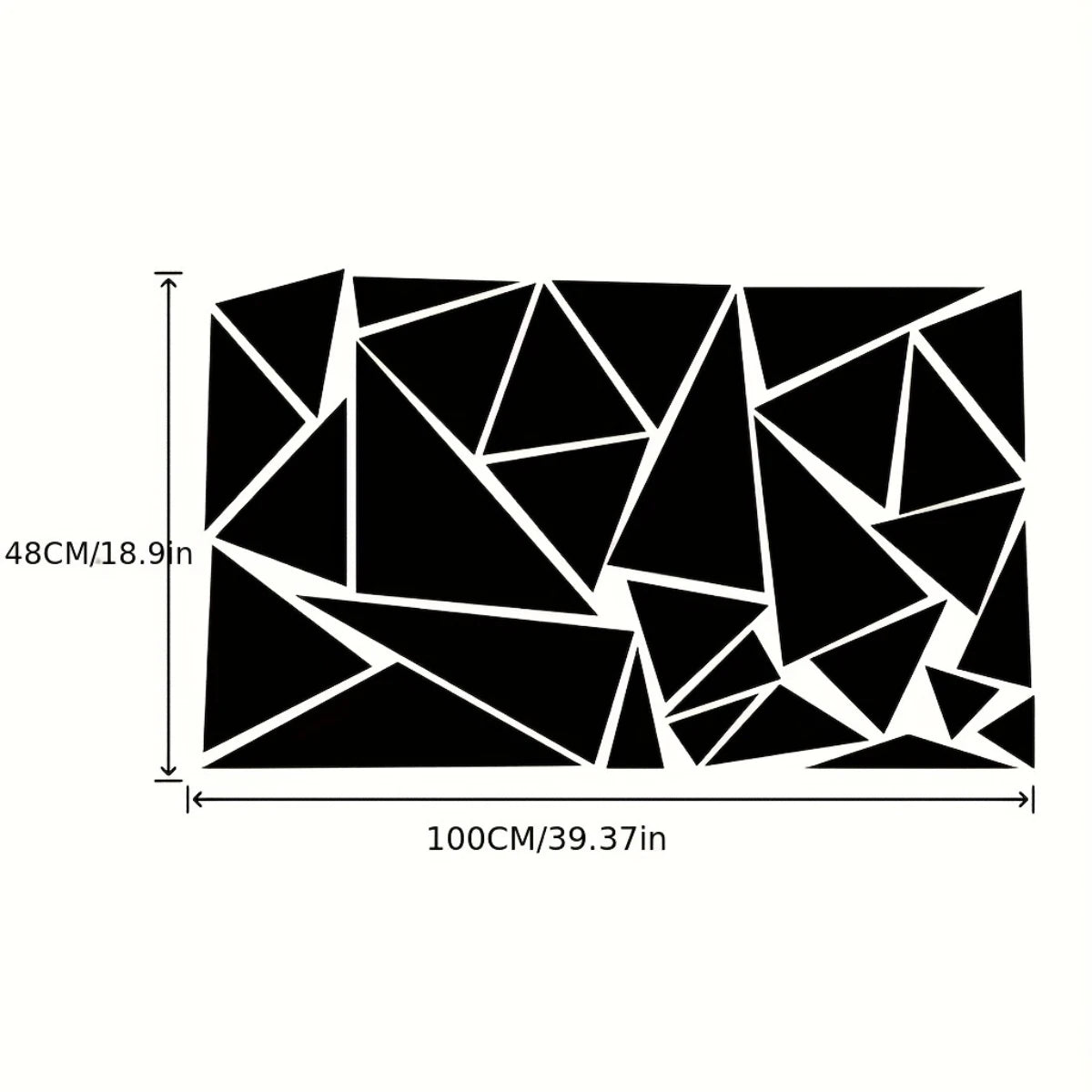1PC Freestanding Triangles Graphics Sticker Decal SUV Truck