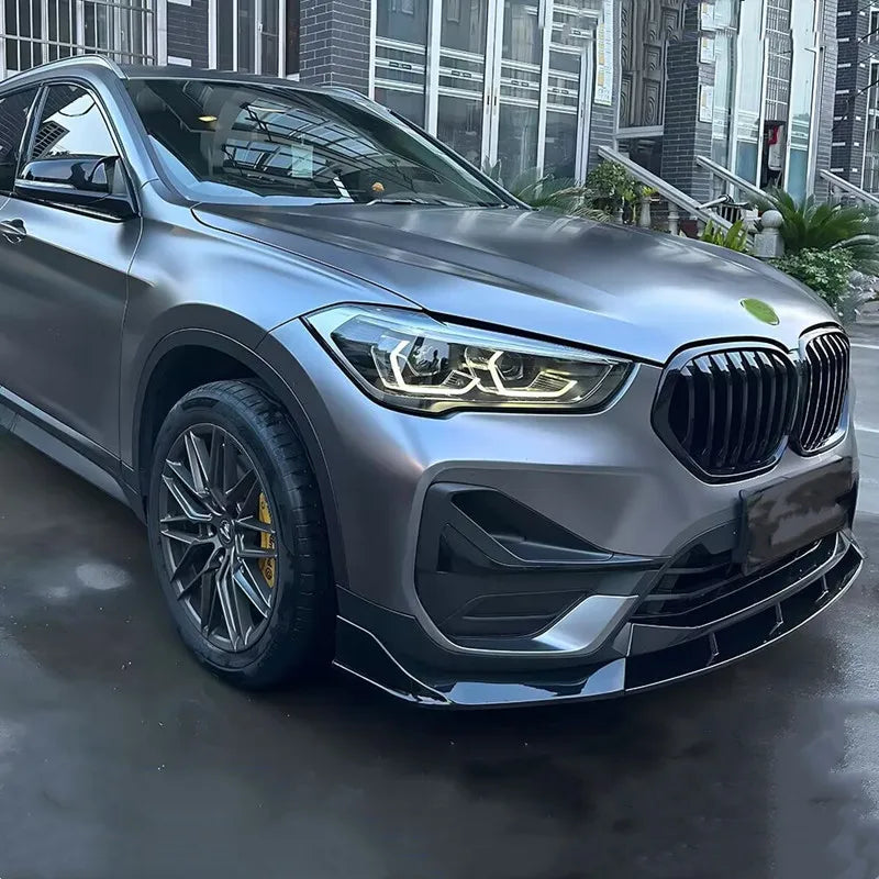 For 2016-2022 Bwm X1 F48 F49 3PCS Set Front Bumper Lip Chin