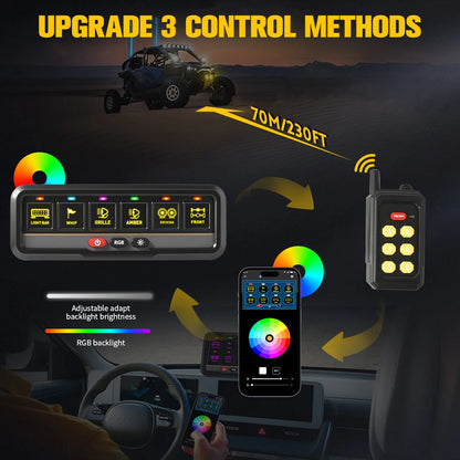 Hl Gang RGB Switch Panel Wireless Remote APP Control