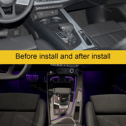 For Audi A4 S4 A5 S5 Piano Black Center Console Ambient B9 A4 A5