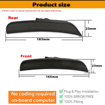 For 2015-2021 Chrysler 300 Parking Light Ijdm Front Rear Bumper