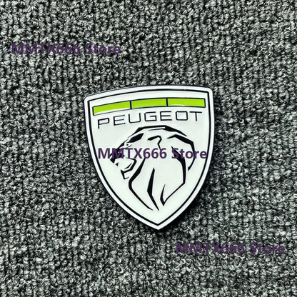For Peugeot 207 407 408 308 3D Metal Lion Emblem Stickers Side