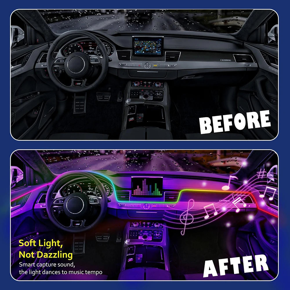 Acrylic Interior Strip APP RGB Atmosphere USB Neon Ambient