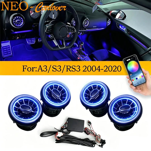 For Audi A3 S3 RS3 8V 256 Colours Air Vents 8Y 8P 2004-2020
