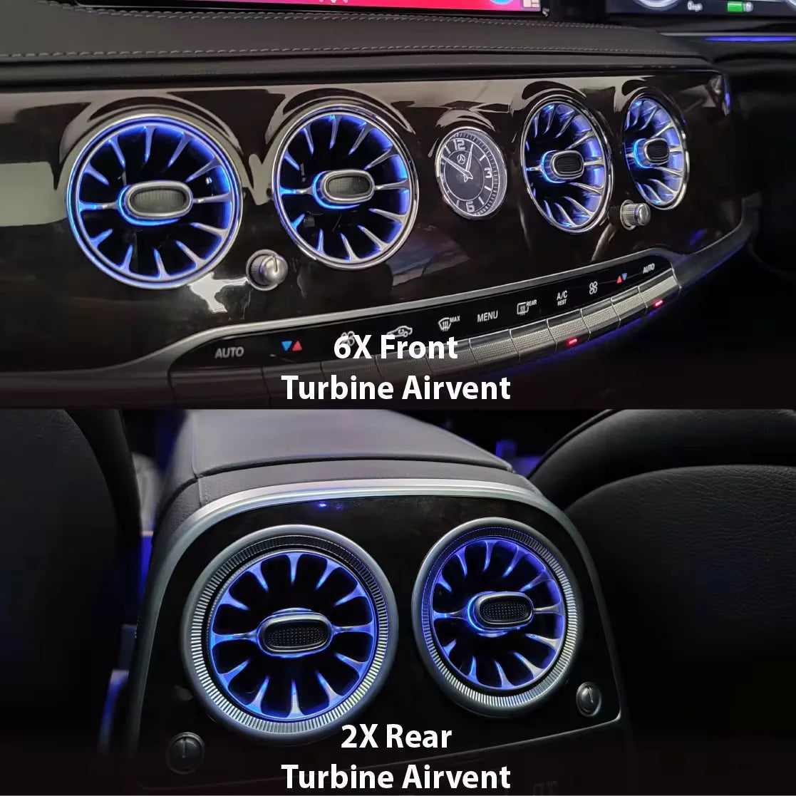 For Mercedes-Benz S Class W222 Rotating Colors RGB Ambient Kit