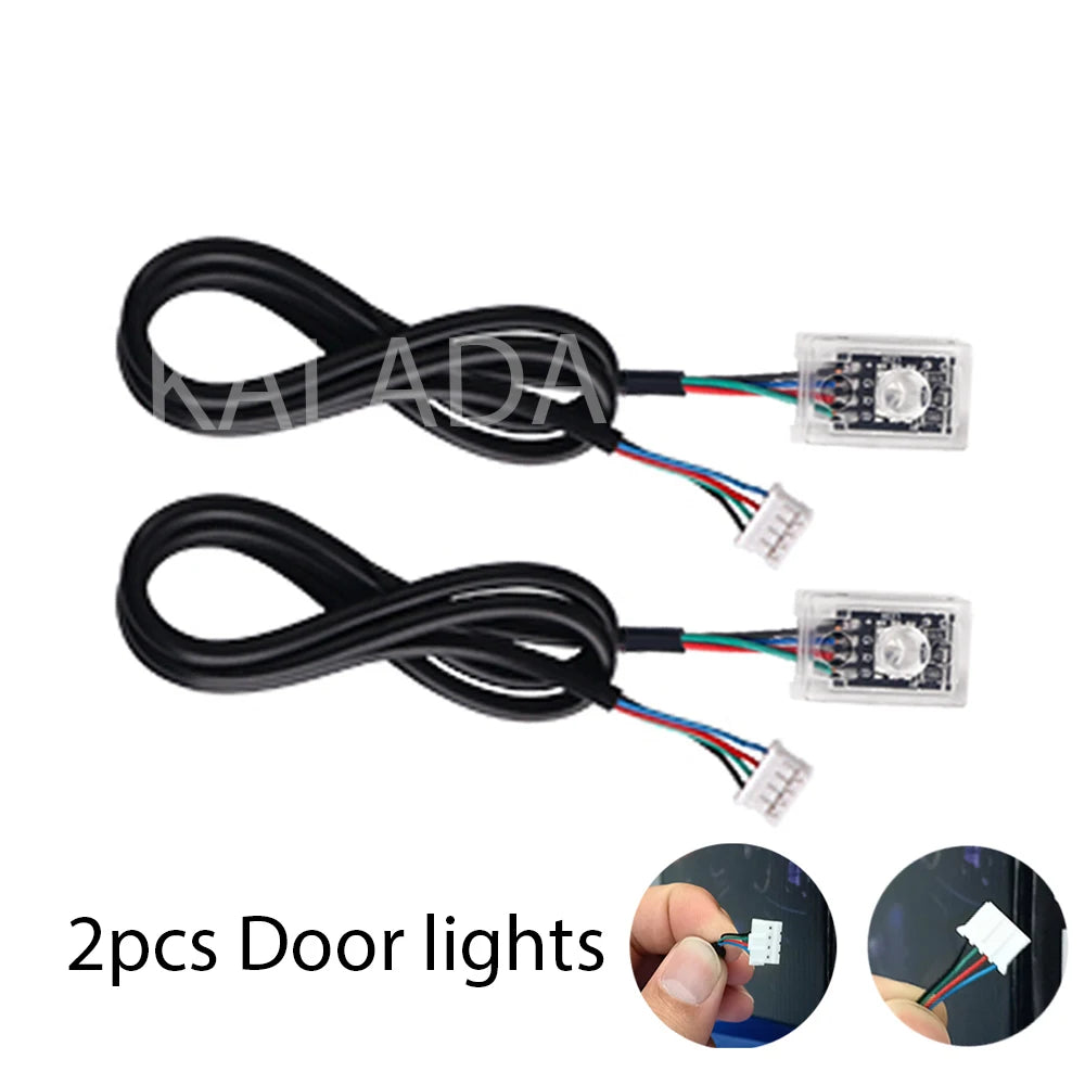 Dual Zone Colors RGB Ambient Parts Pins Plug Wires