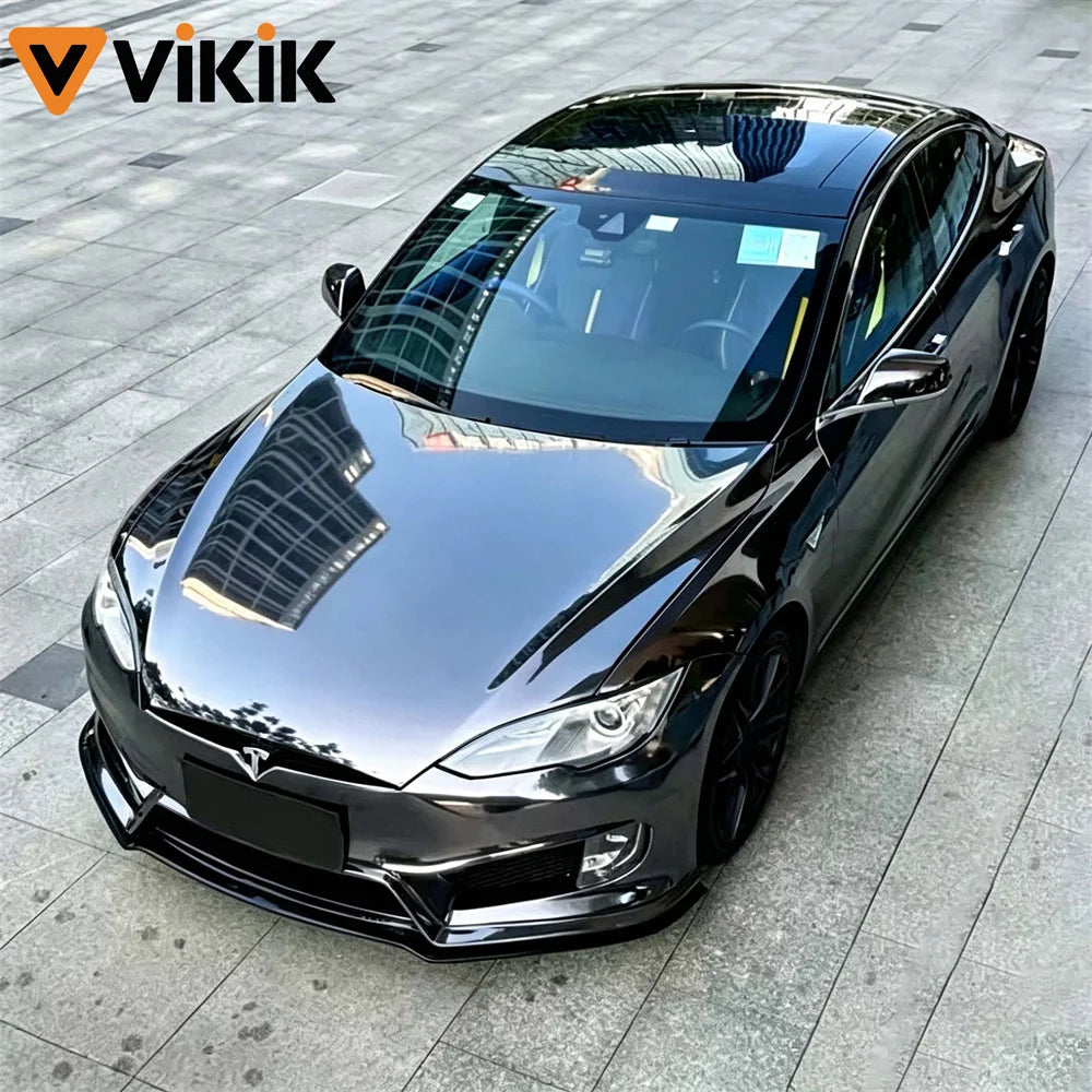 Premium Pet Chrome Black Vinyl Wrap Adhesive Film Roll