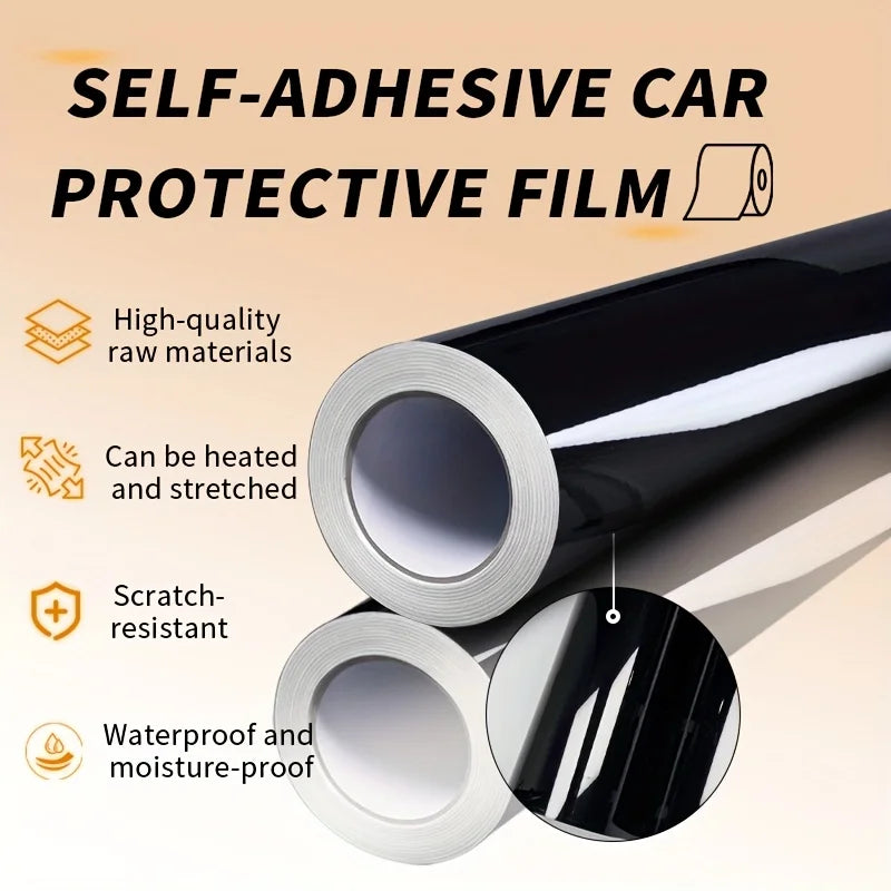 Carbon Fiber Body Film Black Vinyl Wrap Sticker Matte
