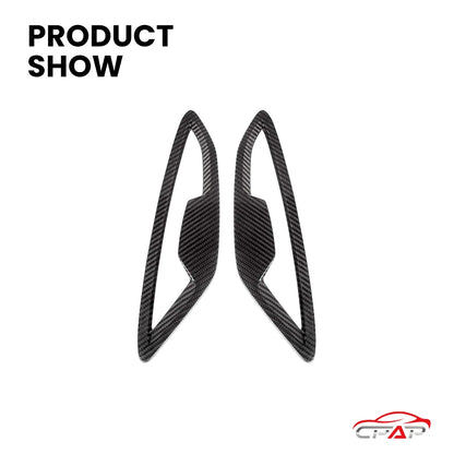 For BMW 8 Series G14 G15 Real Dry Carbon Fiber Side Fender Trim