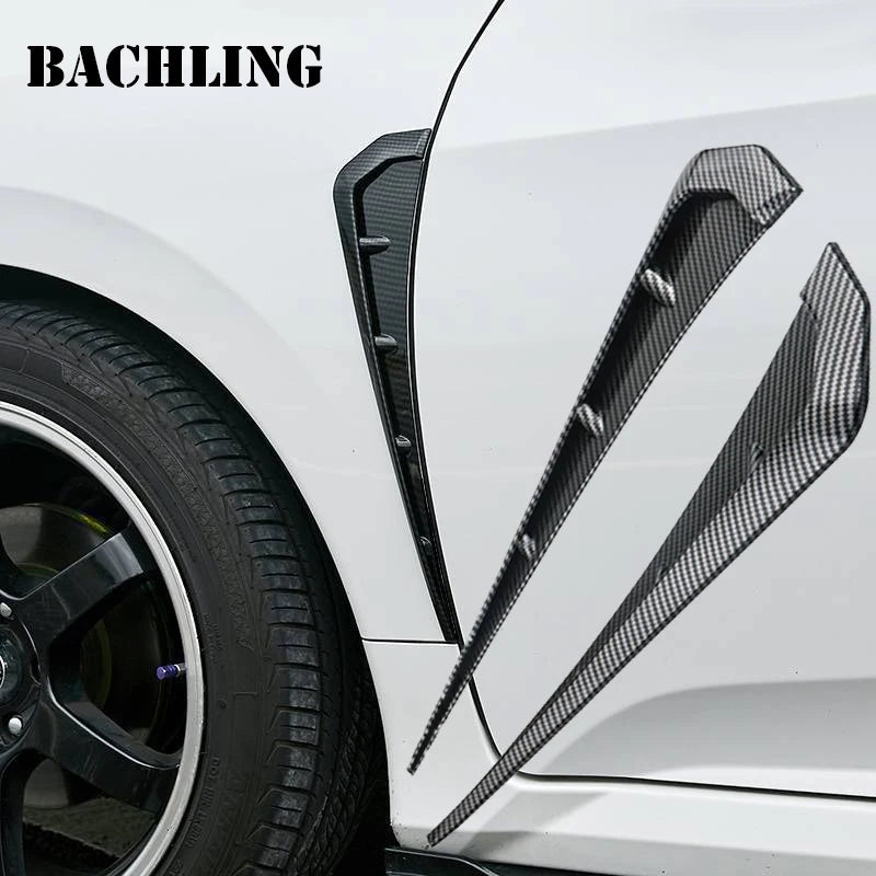 Side Fender Wing Air Vent Hood Intake Cover Moulding