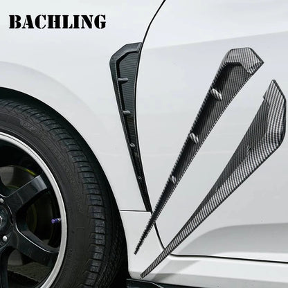 Side Fender Wing Air Vent Hood Intake Cover Moulding
