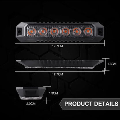 6-led Flashing Warning Strobe MINI Grille Head Sync Flash