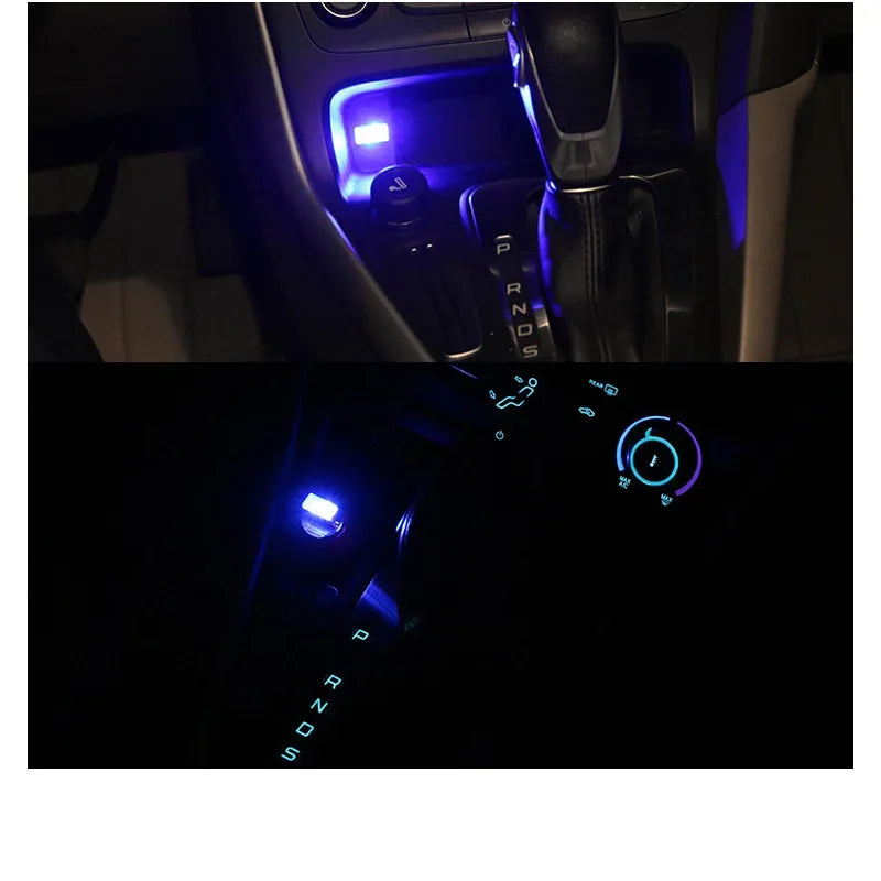 USB Atmosphere Emergency Lighting Portable Plug Play Red Blue