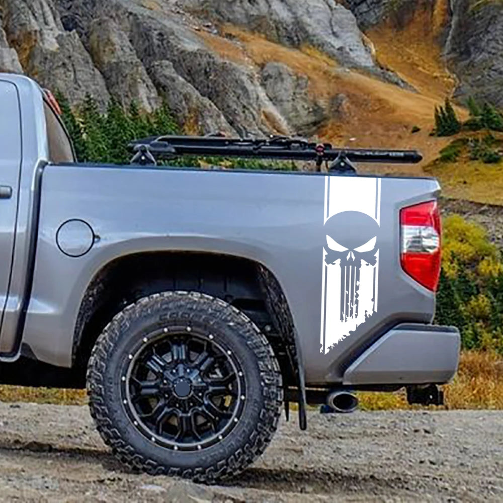 Ghost Pattern Stickers Tail Decals Compatible Ram GMC f-150