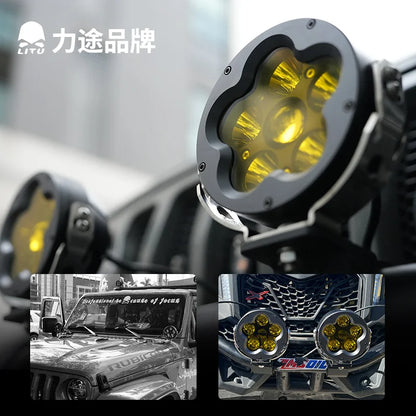 Inch 2PCS Work Pods Spot Beam Driving Drl 120W