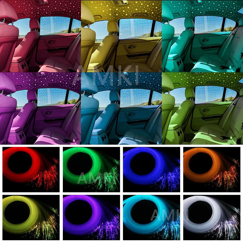 6W MINI Twinkle Fiber Optic Starlight Headliner Kit Music