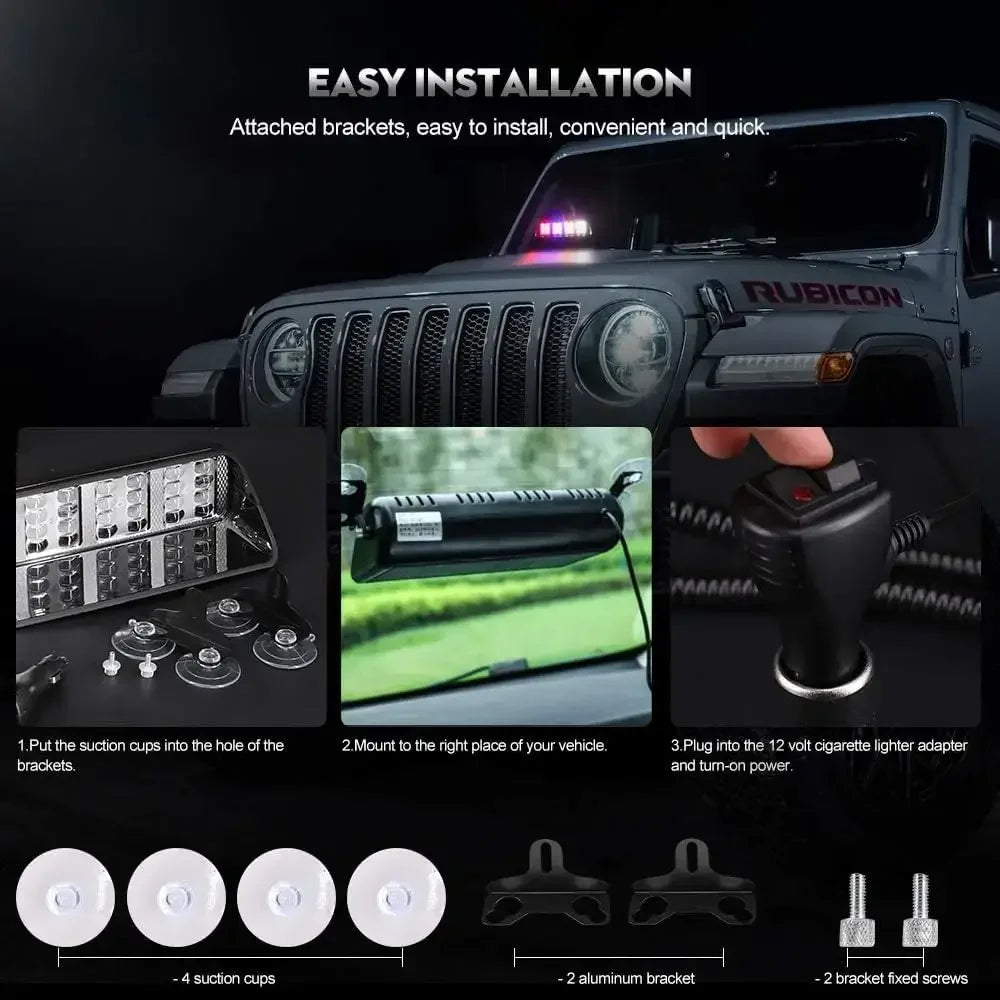 Beacon Emergency Law Enforcement Hazard Flash Strobe Flashing