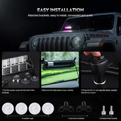 Beacon Emergency Law Enforcement Hazard Flash Strobe Flashing