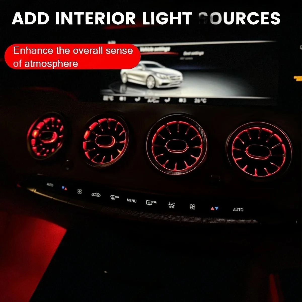 For Mercedes-Benz S-COUPE W217 C217 Colors Air Vents Ambient