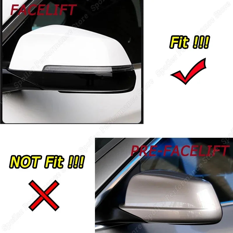 For BMW 6 Series F06 F12 Rearview Side Mirror Cap Body Kit