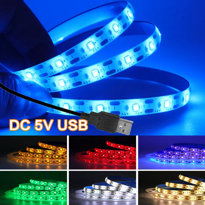USB Strip dc5v 2835 Flexible Tape Warm Cold White