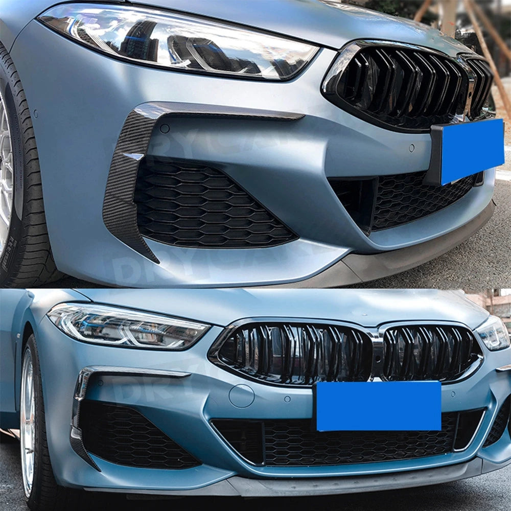 For BMW G14 G15 G16 M Dry Carbon Fiber Front Bumper Fog Cover
