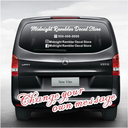 Custom Business Social Media Sticker Decal Logo Ig Telephone