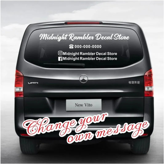 Custom Business Social Media Sticker Decal Logo Ig Telephone