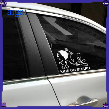 Body Window Windshield Creative Vinyl Decal Sticker Kids On