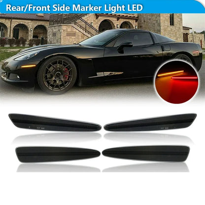 For Chevrolet Corvette C6 Front Rear Bumper Side Marker Turn