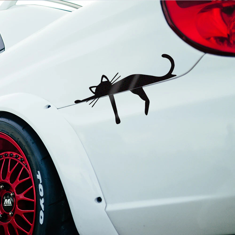 Funny Cat Stickers Vinyl Decal Reflective Body Windows Windshield