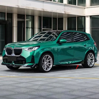 For BMW X3 G45 G48 2025+ Vten Gloss Black Side Skirts Lip