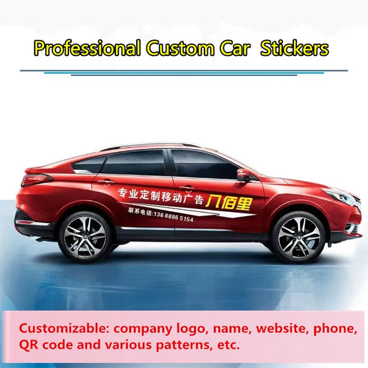 Professional Custom Body Rear Window Glass Advertising Stickers
