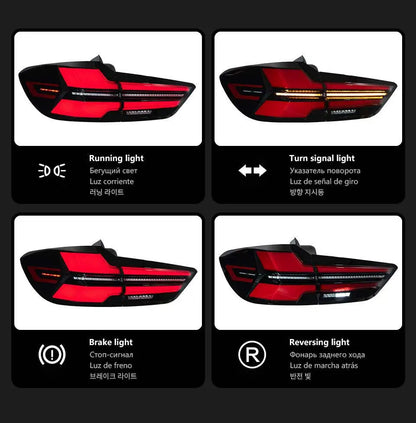 For BMW X6 F16 Modified G Chassis Brightness Brake Flowing Turn
