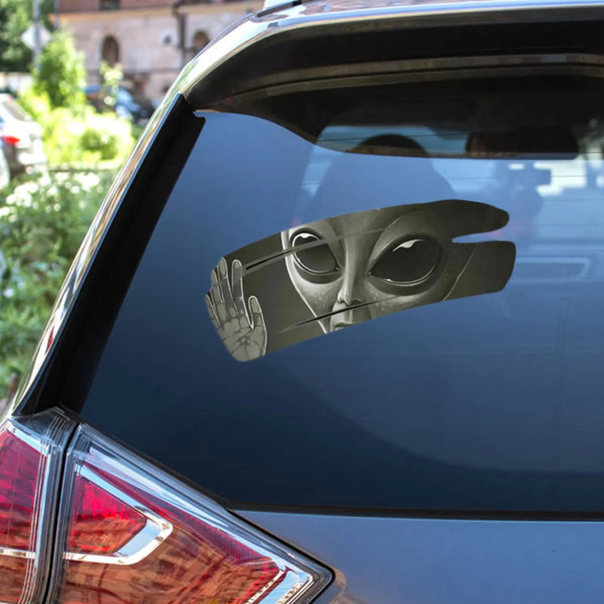 M508 Cool Alien Cracked Sticker self-adhesive Pvc Vinyl Racing