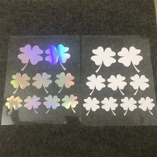 Stickers four-leaf Clover Body Reflective Decals Cover Scratches
