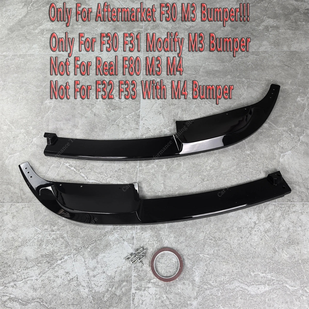For BMW F30 Mp Front Bumper Splitter Lip Spoiler Diffuser