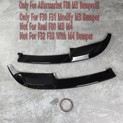 For BMW F30 Mp Front Bumper Splitter Lip Spoiler Diffuser