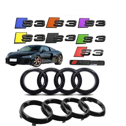 For Audi S3 2010-2020 Replace Emblem Front Grille multi-color