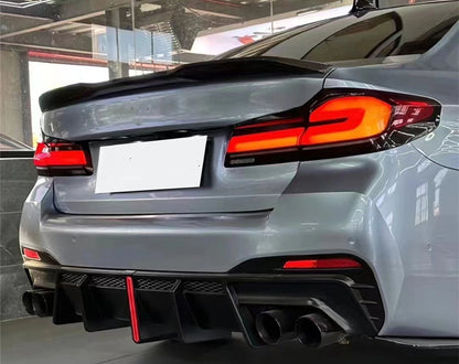 For BMW 5 Series G30 G31 Rear Bumper Diffuser Lip Splitter G38