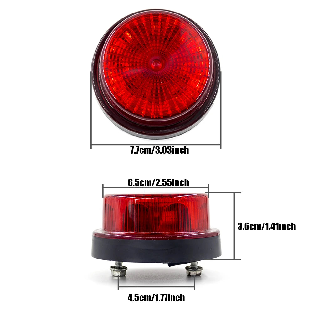 2PCS 12V 24V 12 Modes Warning Emergency Strobe Flashing