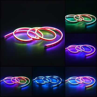For 12V 150CM Neon Strip Running Hood Daytime Supplies APP