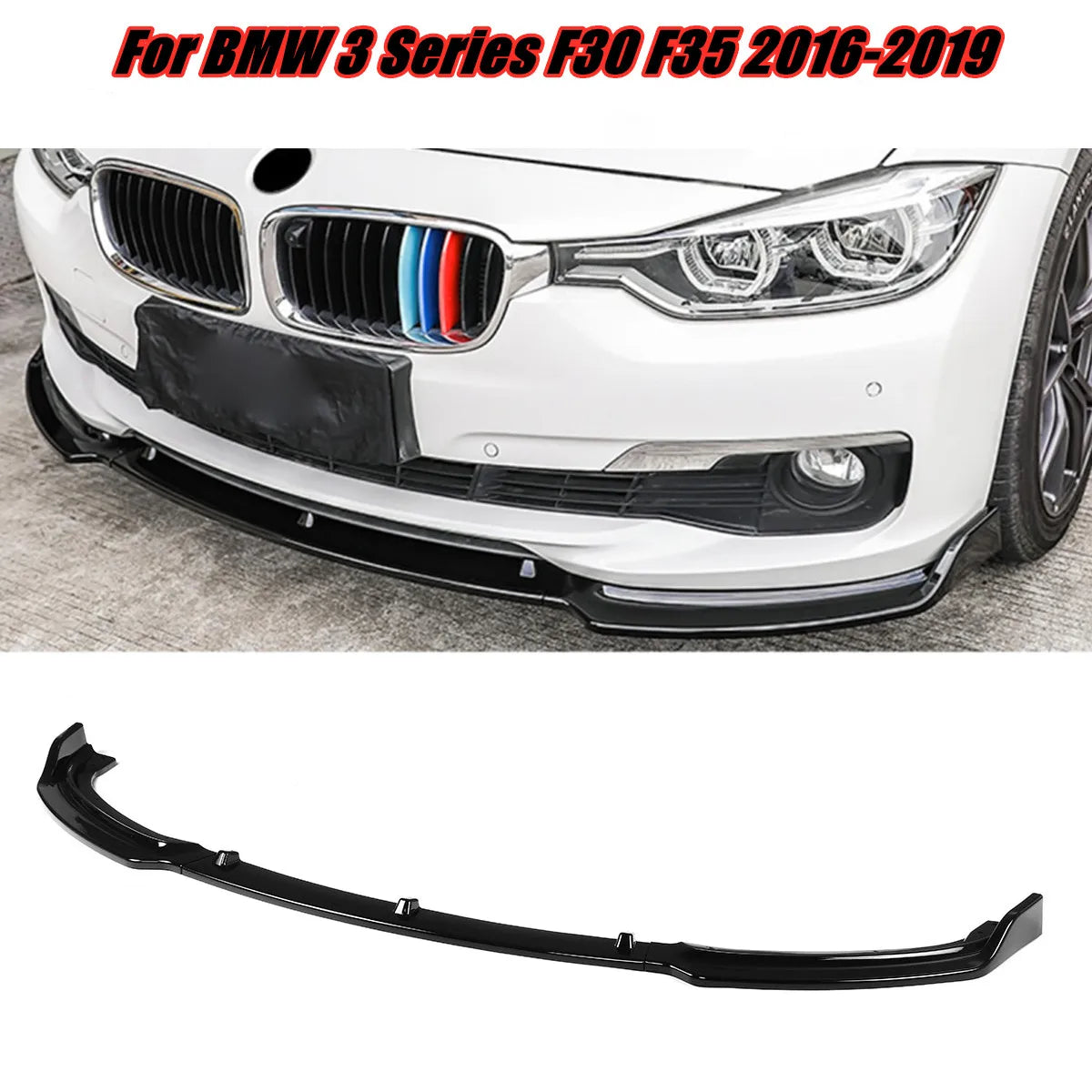 For BMW 3 Series F30 F35 F30 F35 ABS Front Bumper Splitter Lip