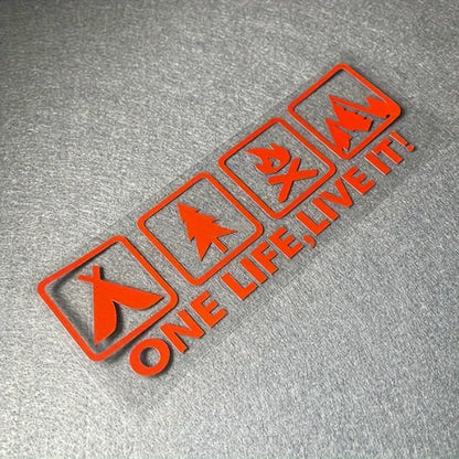 For Vehicle Auto Window Tail Body One Life Live It Camping