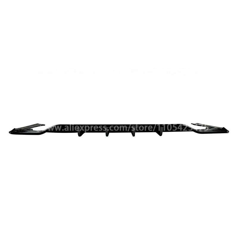 For BMW Rear Bumper Glossy Black Diffuser Spoiler Lip Trunk Wing
