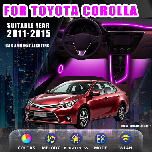 For Toyota Corolla 2011-2015 RGB 18 Ambient Lighting Kit RGB