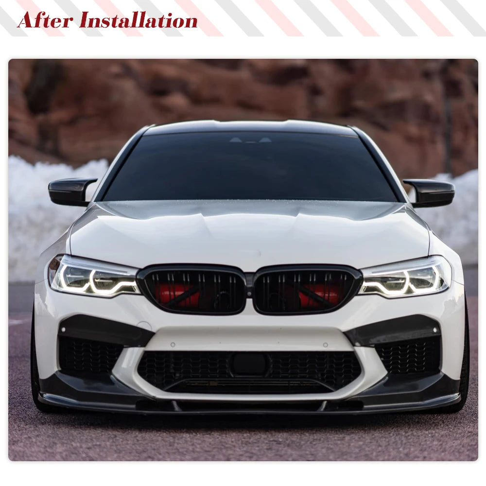 For BMW F90 M5 2018 - Prepreg Dry Carbon Front Bumper Lip