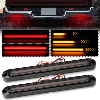For Trailer Pickup In Tail Bar Turn Signal Red Yellow Flowing Drl