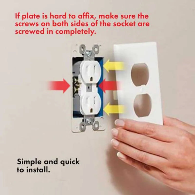 Sensor Duplex Electrical Outlet Plugboard plug-in Receptacle