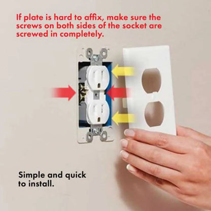 Sensor Duplex Electrical Outlet Plugboard plug-in Receptacle